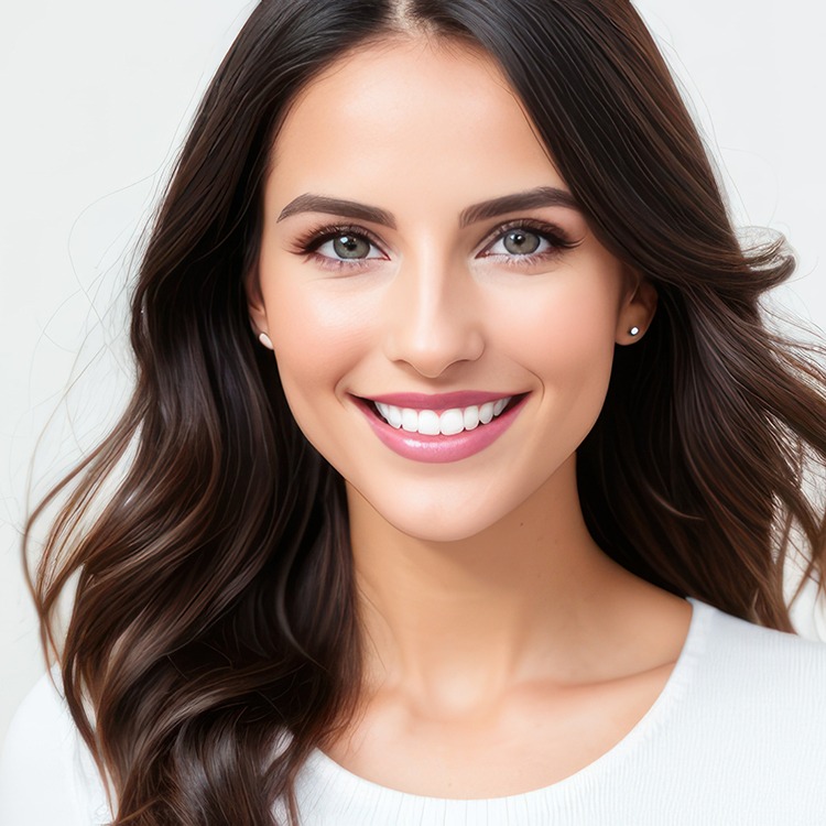 Woman after teeth whitening in Boerne